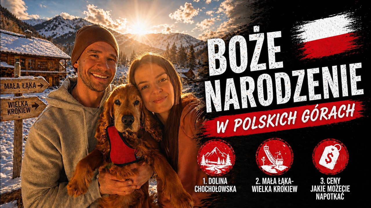 ŚWIĘTA W POLSKICH GÓRACH Z PSEM 🏔️🐕: DOLINA CHOCHOŁOWSKA / DROGA POD REGLAMI ❄️🎄
