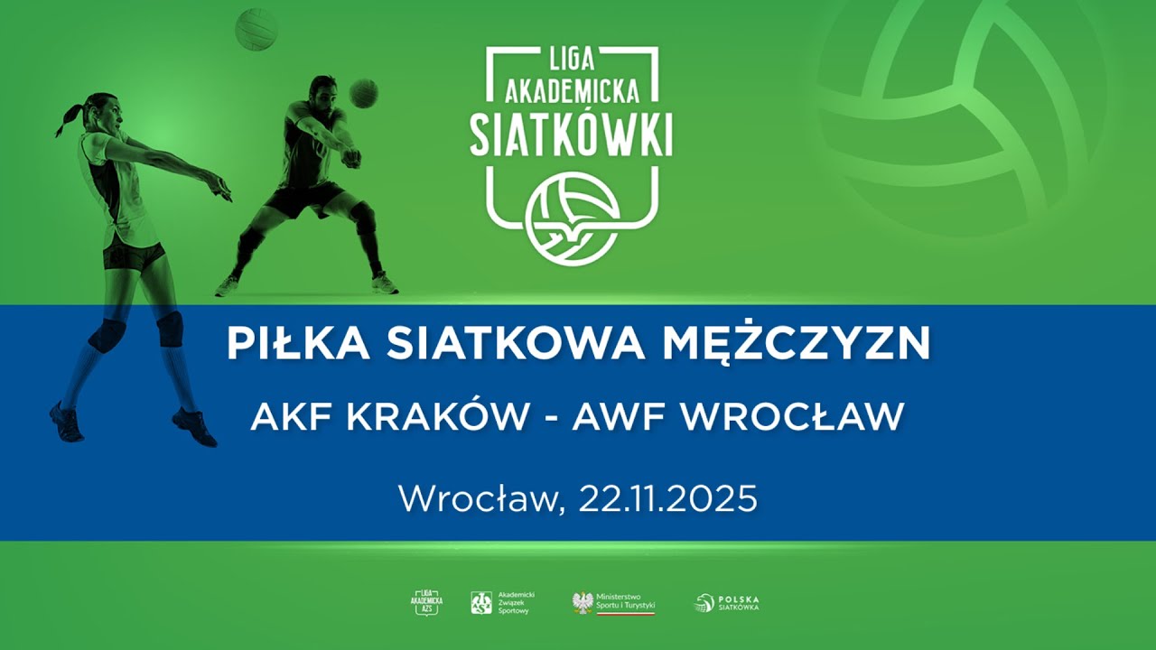 Liga Akademicka AZS | Wrocław | Piłka Siatkowa M | AKF Krak&oacute;w - AWF Wrocław