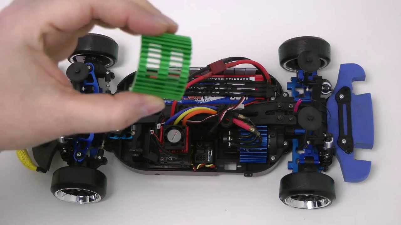 Tamiya TT-01 E Lancer Evolution für das RC-Driften getunt. Tuning
