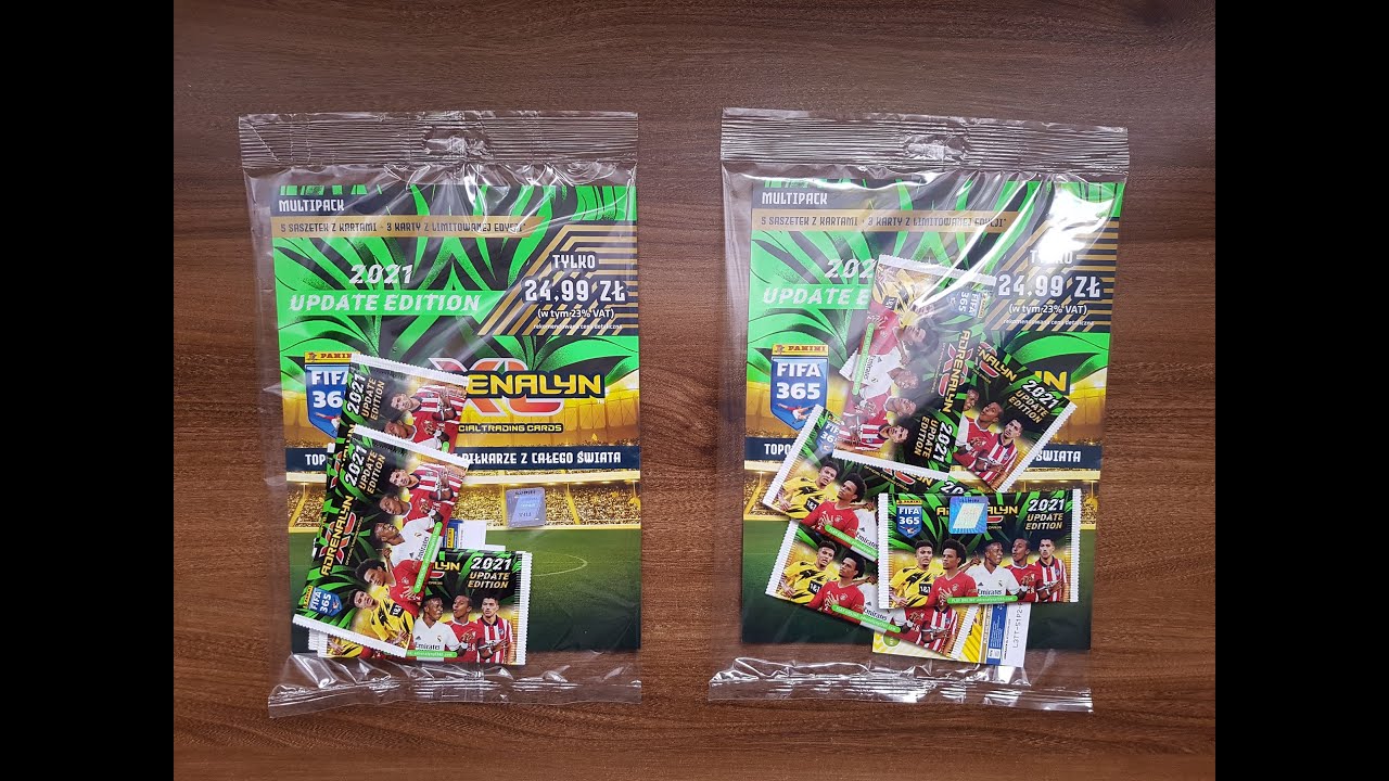 HIT!!! NOWOŚĆ!!! PANINI FIFA 365 2021 UPDATE - POJEDYNEK MULTIPACK&Oacute;W - WOW!!! WPADAJĄ DWIE RARKI!!!