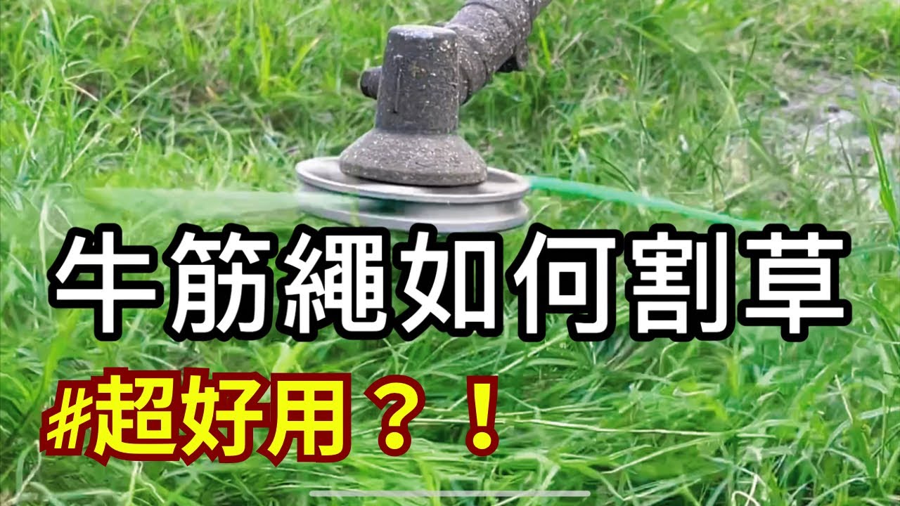 【cc字幕】牛筋繩如何割草？｜如何挑割草刀具｜割草機｜除草｜grass cutter｜慢動作｜慶穗農機