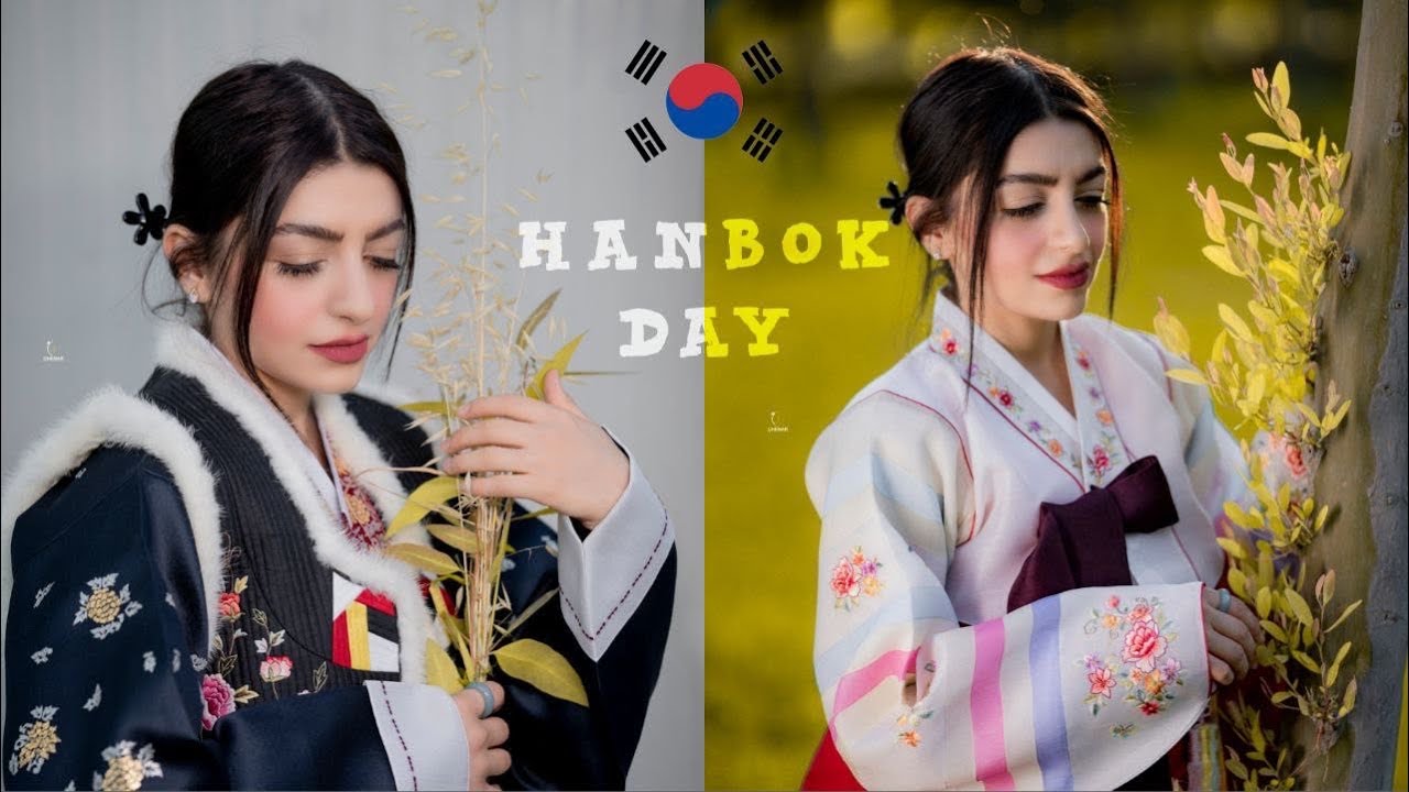 한복을 입는 한빛나 🇰🇷👘🧏🏻‍♀️~ جلی كلتوری كۆری هانبوكم كری لە كۆریاوە و لەبەرم كرد😇✨👘👘♥️🇰🇷