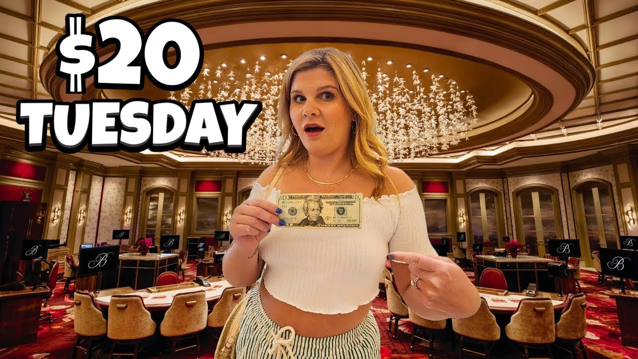 Я поставил 20 долларов в 10 слотов в Bellagio Las Vegas и Ого!