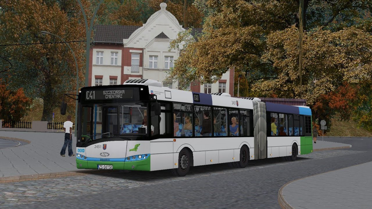 OMSI 2 - Fikcyjny Szczecin by ReMi Mod 1.11.2 - Linia C41 - Solaris Urbino 18 III