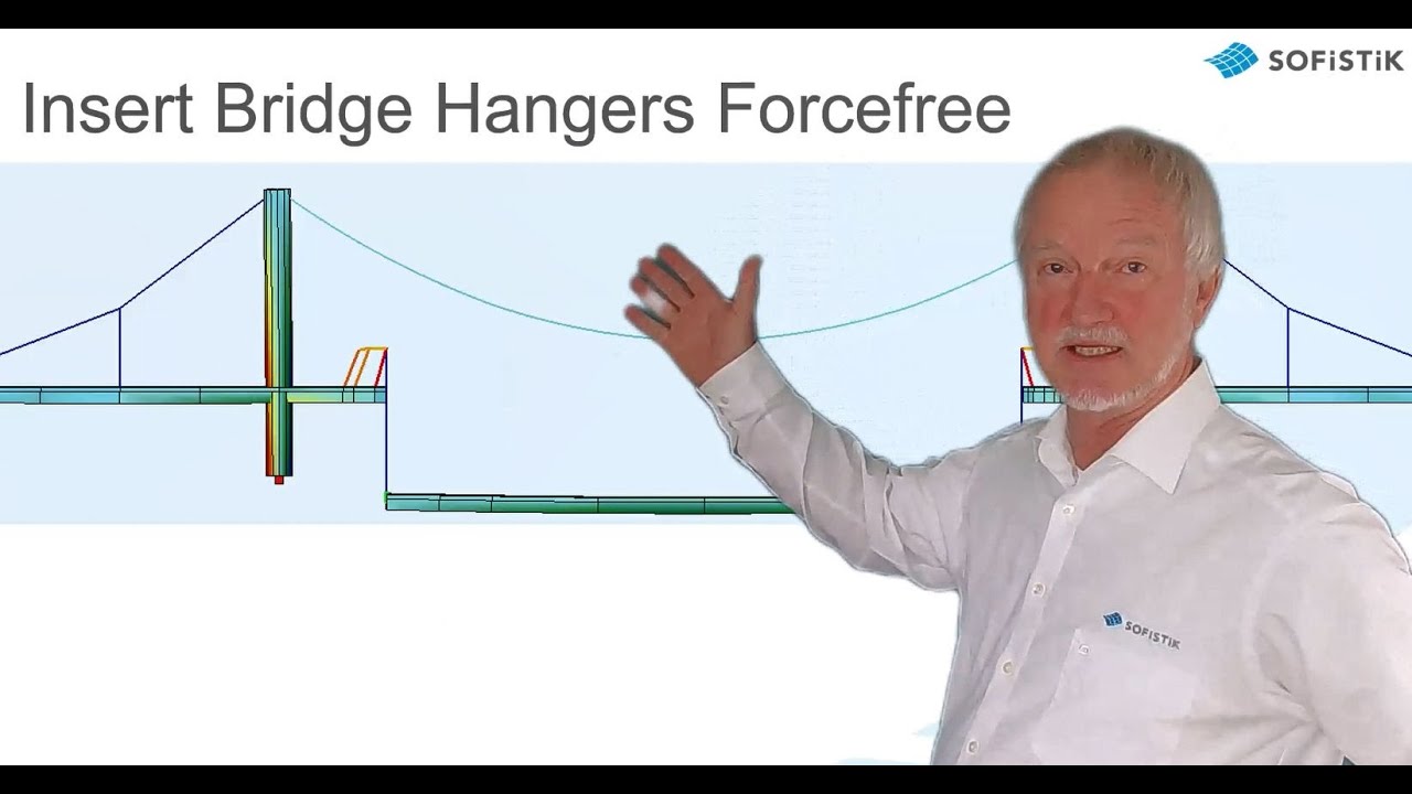 Suspension Bridge Hanger Installation in SOFiSTiK