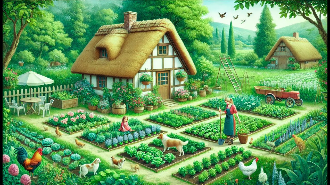 The Hard Life of a Single Mother in the Forest, Farming, Harvesting, Cooking