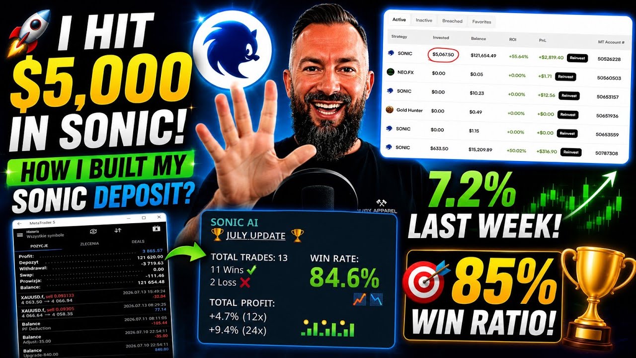 🚀 I Hit $5,000 in Sonic! Traders Made 7.2% Last Week🔥85% WIN Ratio🎯🏆 How I Built My Sonic Deposit? 
