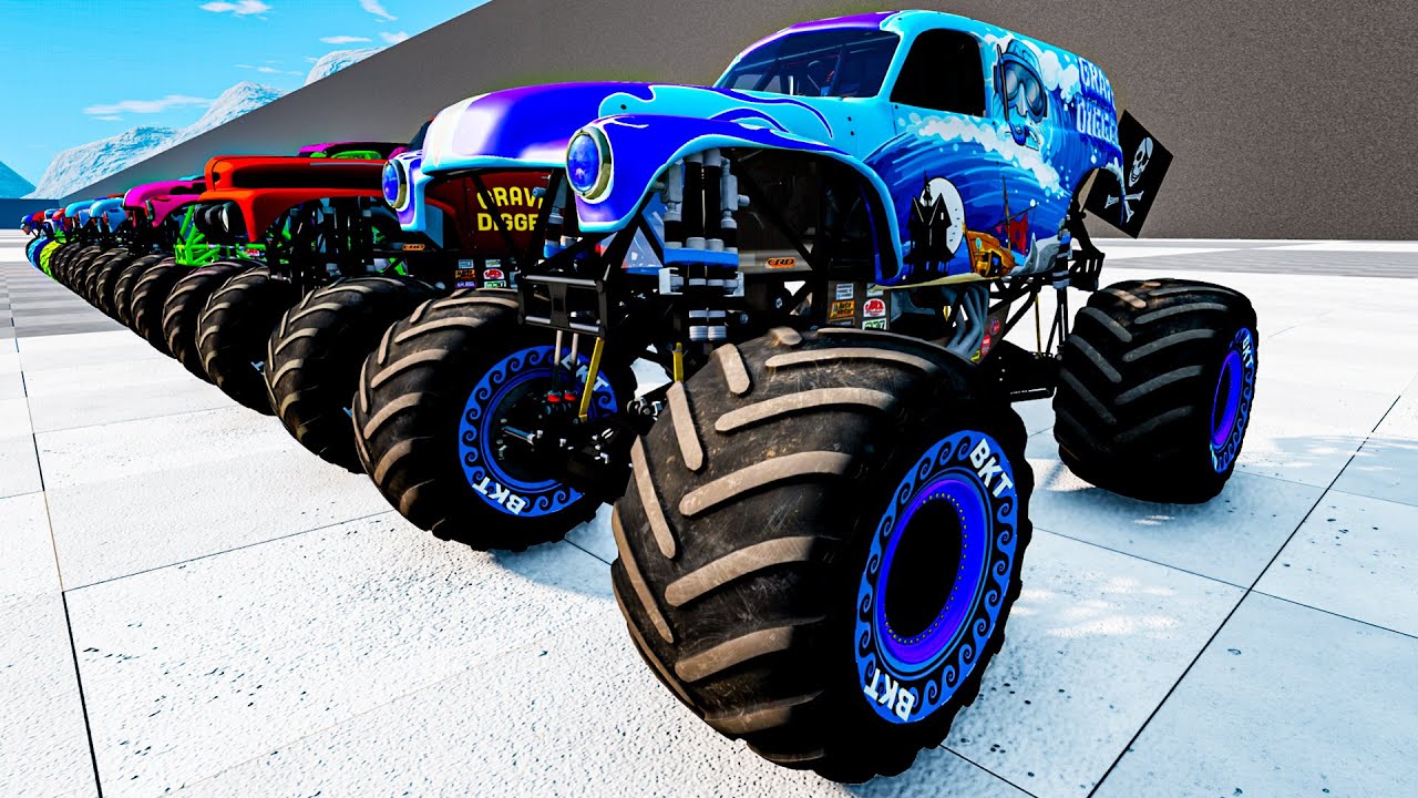 Epic Monster Truck Wrecks Compilation | Grave Digger | Monster Truck JAM Crashes #5