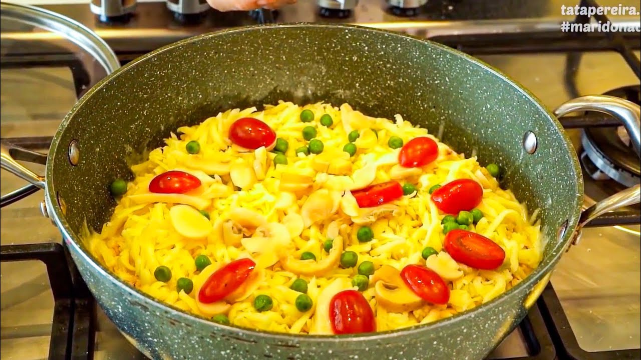 PIZZA DE FRIGIDEIRA FÁCIL E RÁPIDO