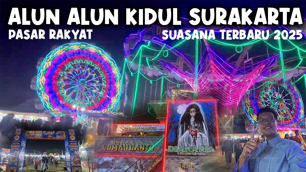 Suasana Terbaru Alun-Alun Kidul Solo! Pasar Malam Ramai & Meriah !