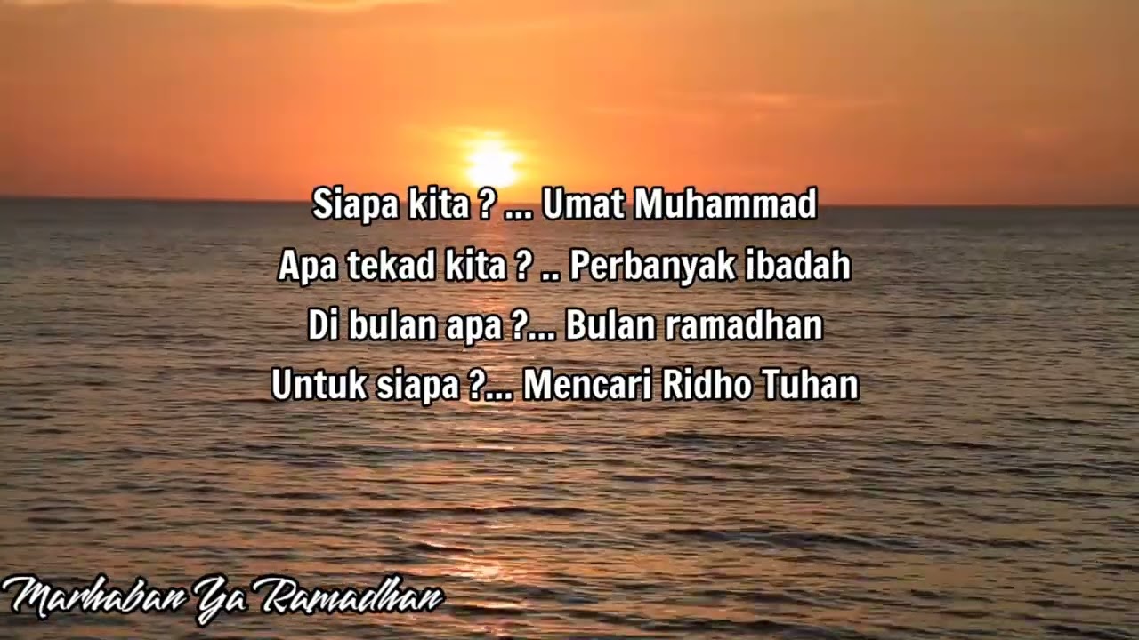 Marhaban ya Ramadhan 