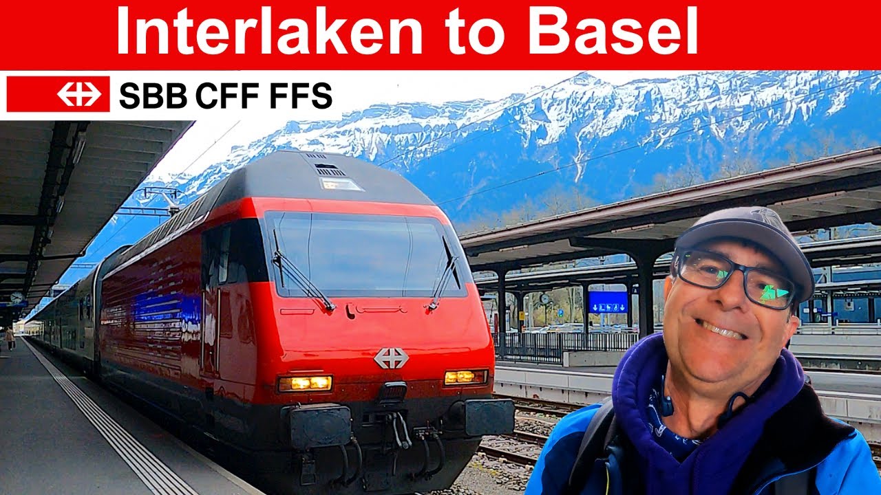 Interlaken to Basel - SBB InterCity from the lake to the city