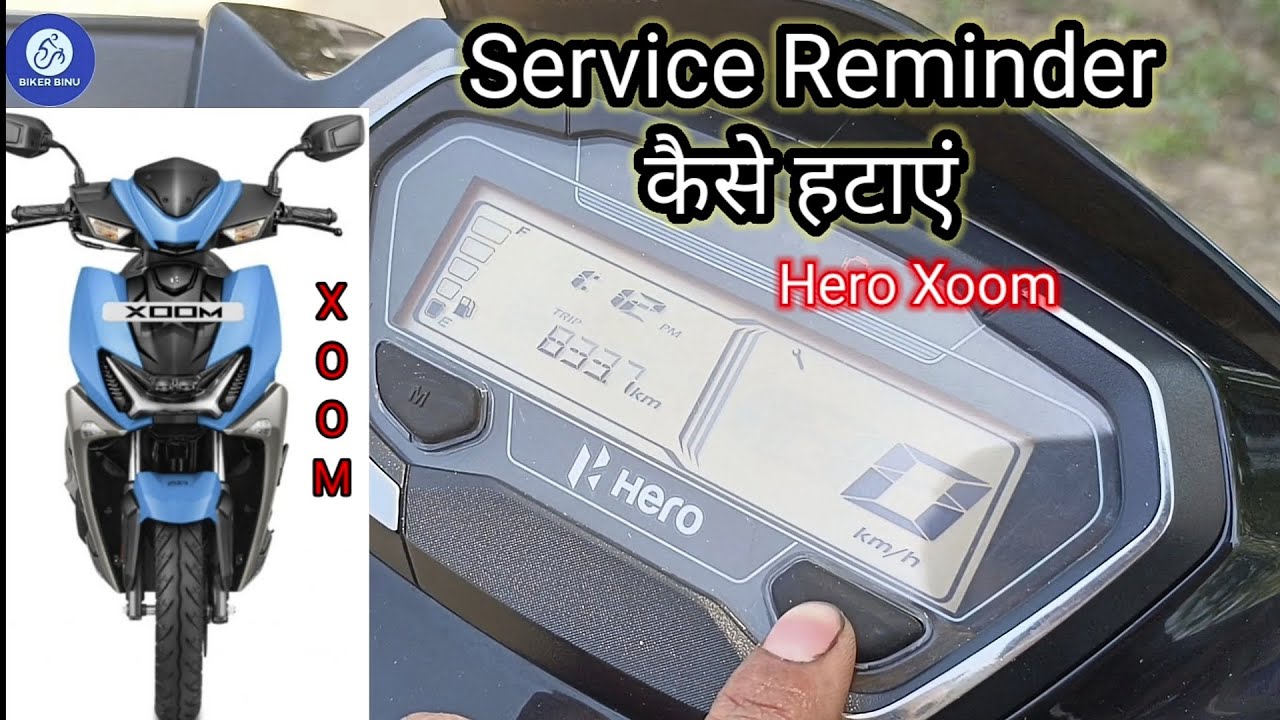 Xoom Service reminder Reset / How to Reset Service reminder New Hero Xoom 110 #hero #Xoom110