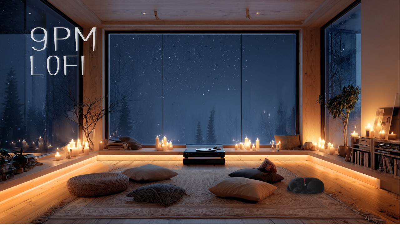 9PM Night Lofi | Time to Unwind | Peaceful Night by the Window | Gentle Acoustic Guitar