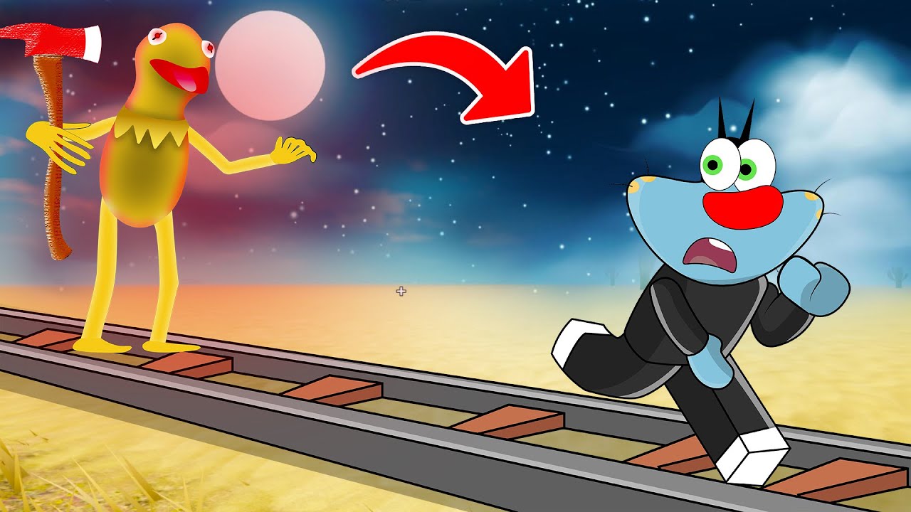Can We Escape BR BR EVIL KERMIT FROG😱=💀 (Roblox ft.Oggy)