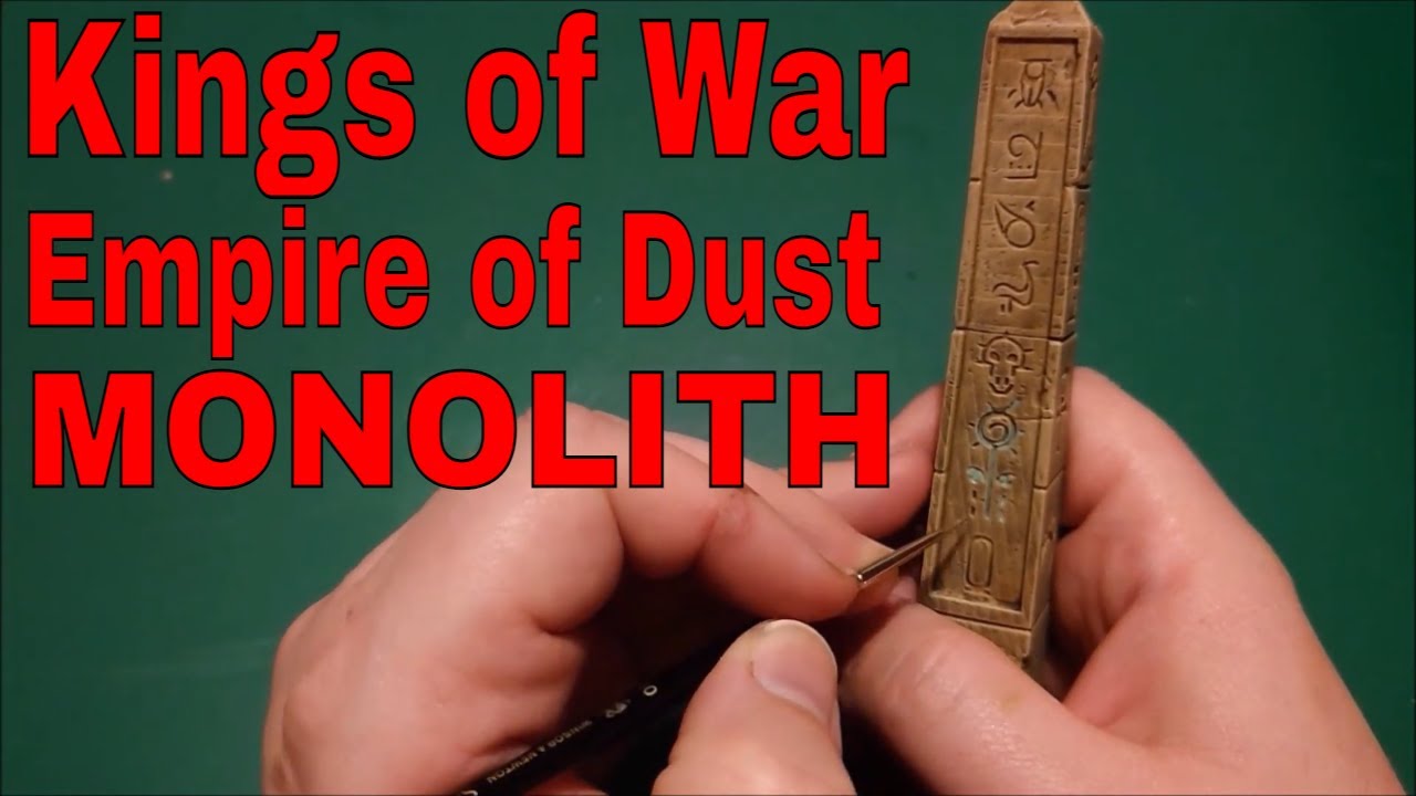 How To Paint the Kings of war Empire of Dust Monolith. PART 1/3
