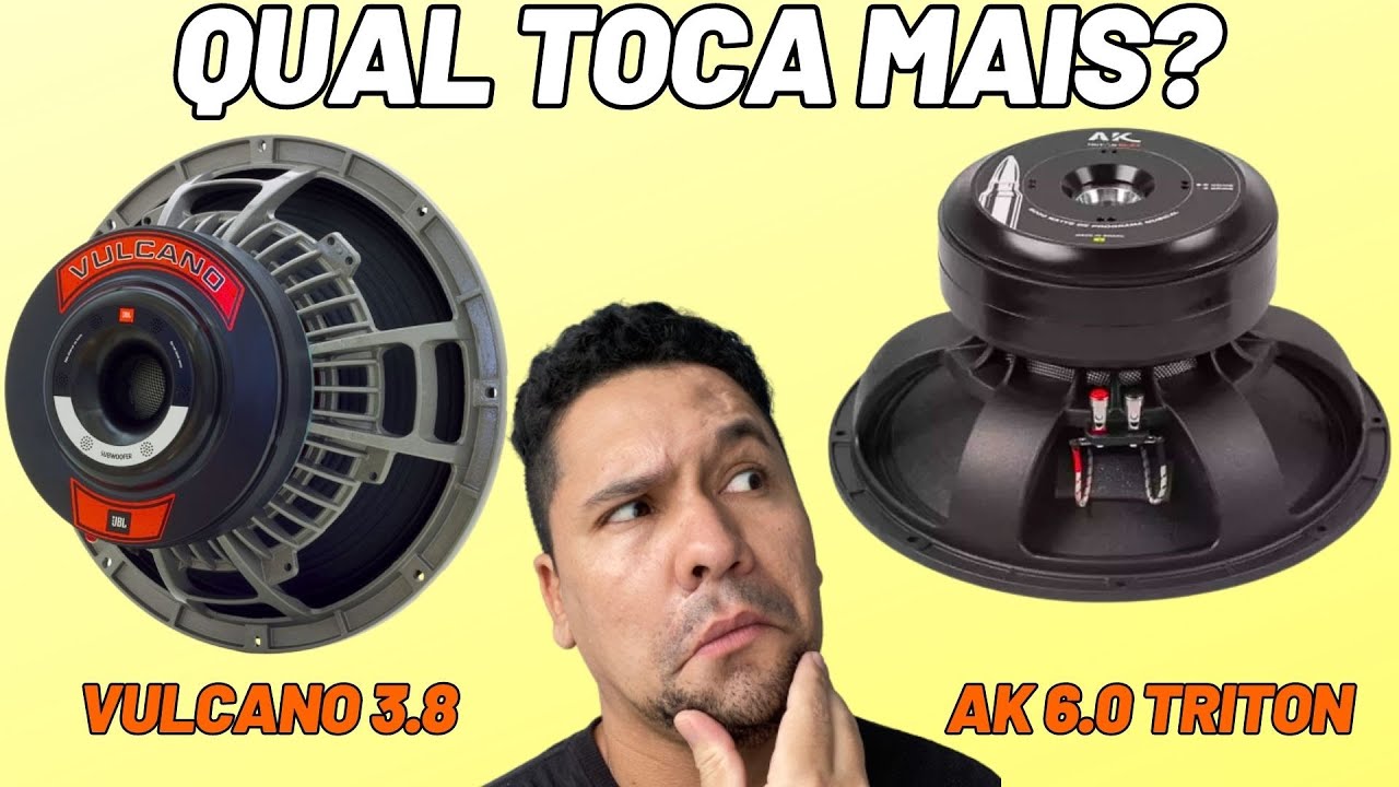 Triton 15 Polegadas Ak 6.0 OU Subwoofer Vulcano 3.8 1900w Rms - qual toca mais? #somautomotivo