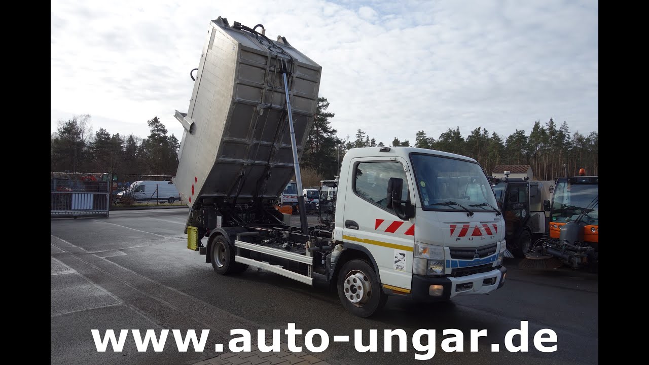 Fuso 7C15 Eco Hybrid  Mitsubishi Canter Müllwagen Euro VI A Bj 2015 PB Mega Kipper www.auto-ungar.de