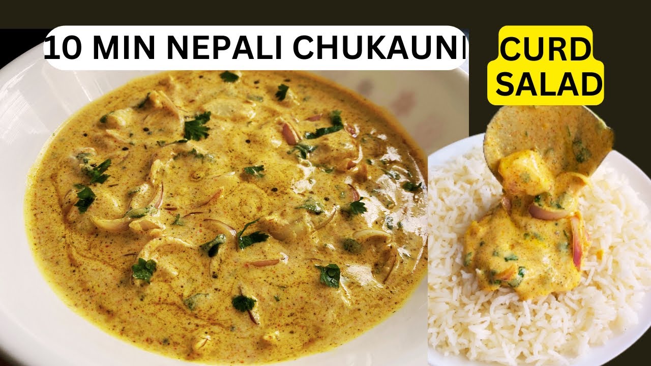 10 Min VIRAL Nepali Chukauni Recipe | Nepali Yogurt Potato Salad Recipe