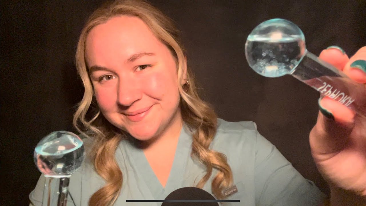 ASMR - Skin exam & Facial Roleplay 💆🏼‍♀️(face exam, light triggers, latex gloves, clipboard, etc!)