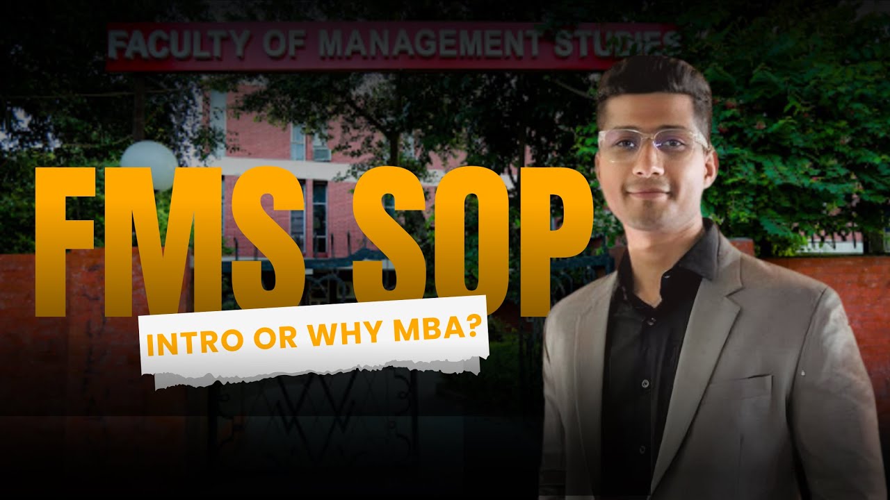 FMS Delhi MBA SOP Tips That 90% of Applicants Miss | Must Watch Before Applying!