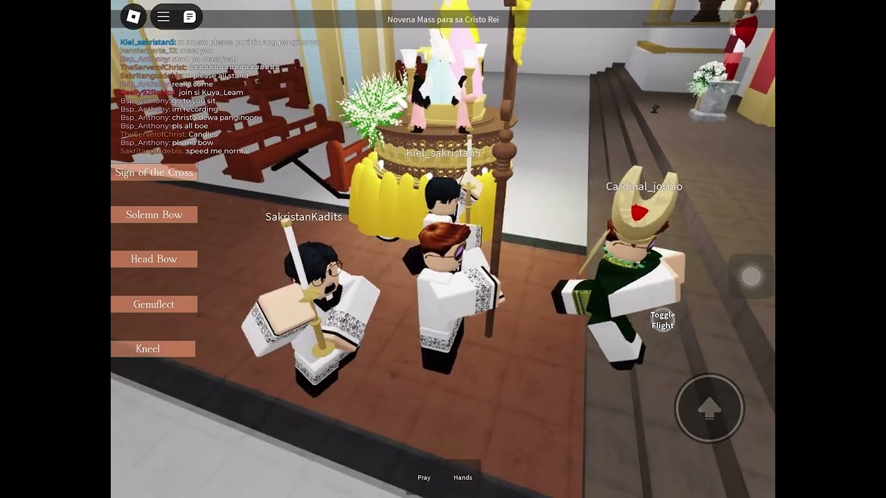 Roblox Mass of the Novena for Christ the King (Day 1)