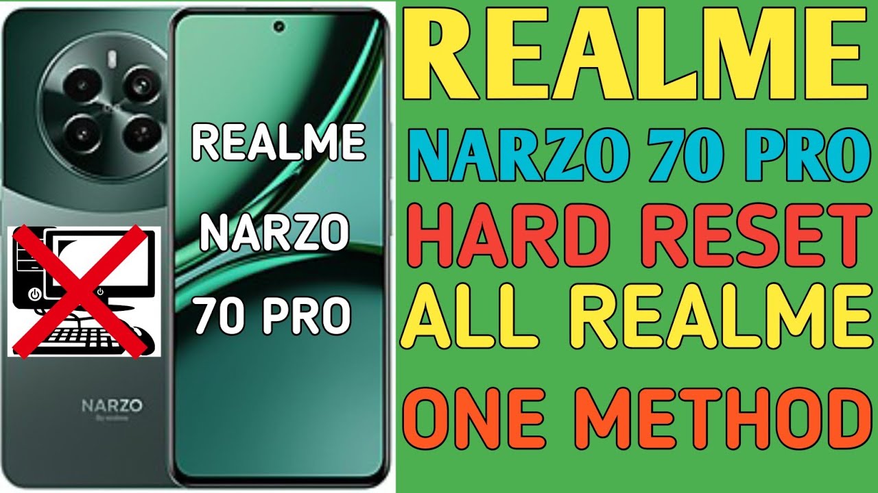 Realme Narzo 70 Pro 5G Hard Reset & Pattern Unlock | How to Factory Reset Realme Narzo 70 Pro