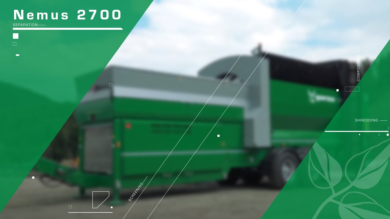 Drum screen Komptech Nemus: Maintenance made easy