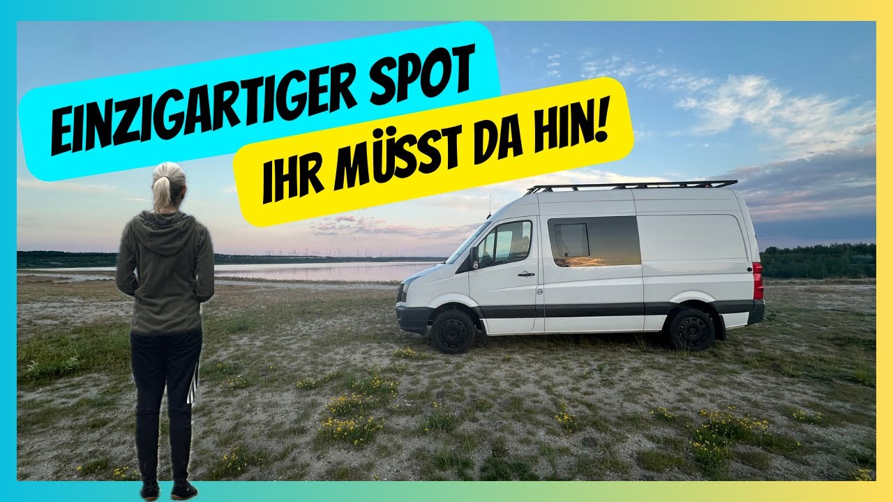 Vanlife am liegenden Eiffelturm | F60 | Bergheider See | Brandenburg