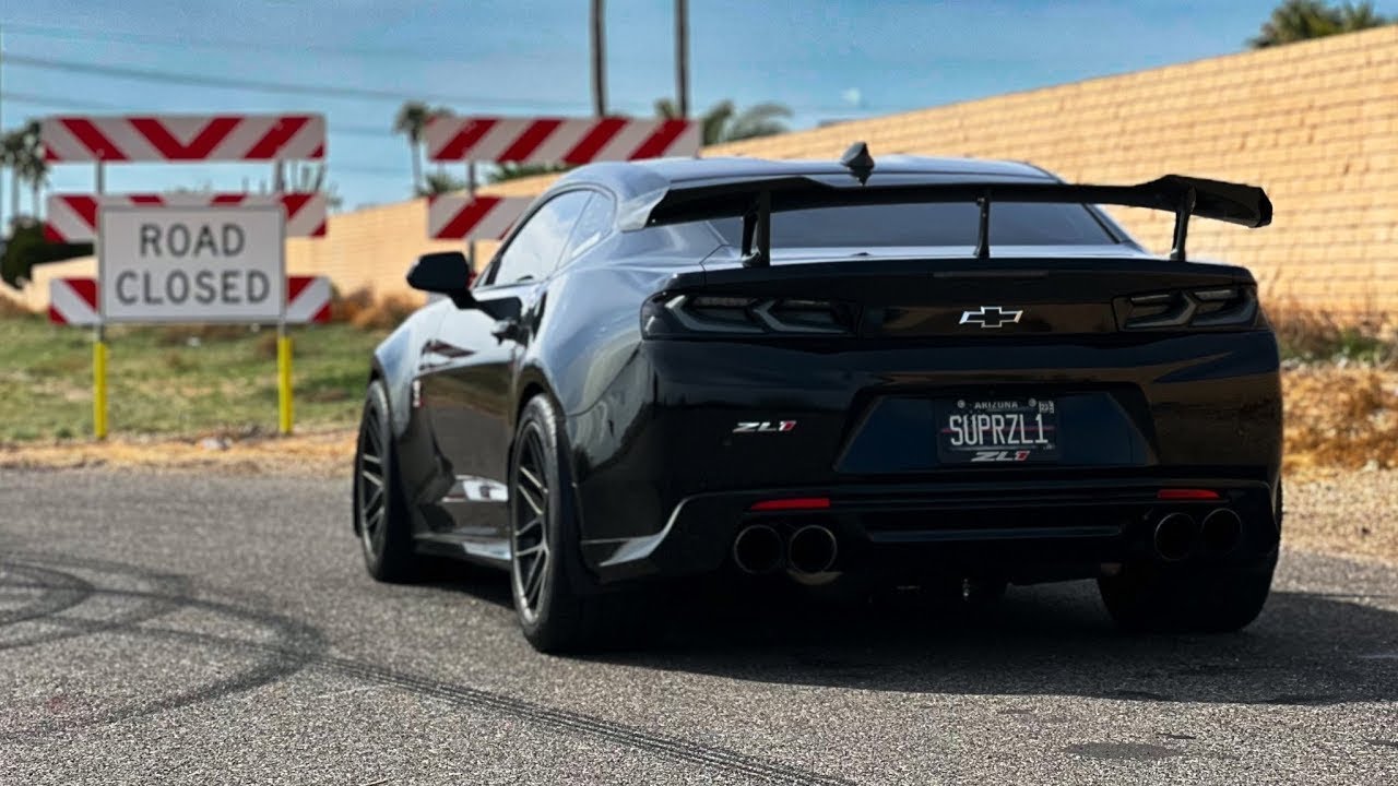 Звук выхлопа моего CAMARO ZL1 INSANE мощностью 750 л.с. с коллекторами KOOKS!