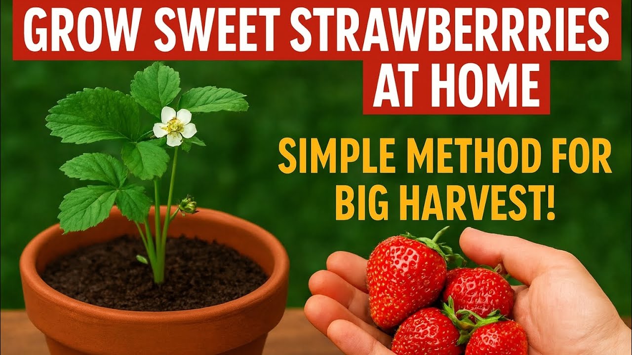 Revealing The Secrets To Grow Strawberries At Home