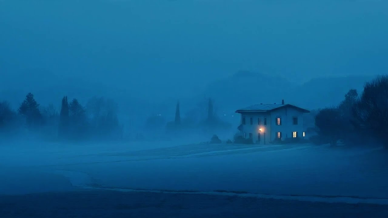 Solitary Cliffside Cabin ❄️ Dark Academia Ambience (1 Hour)