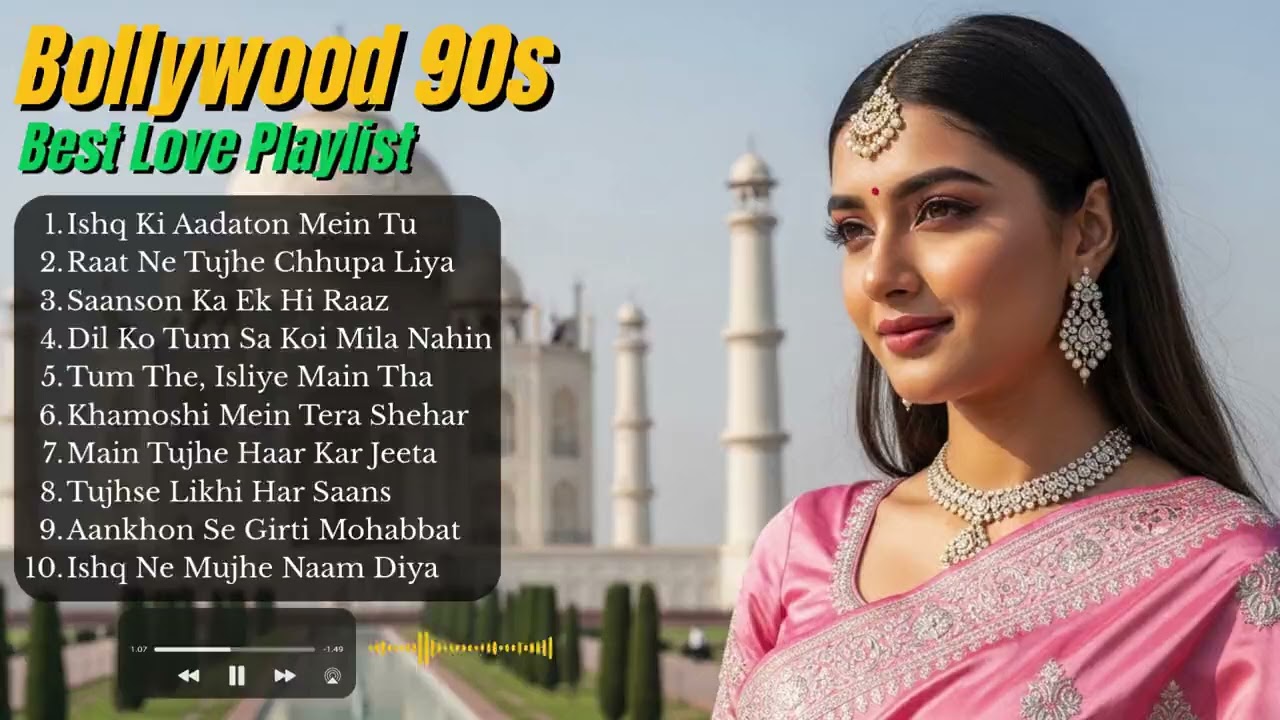 90s Hindi Romantic Love Songs | Golden Bollywood Era Playlist