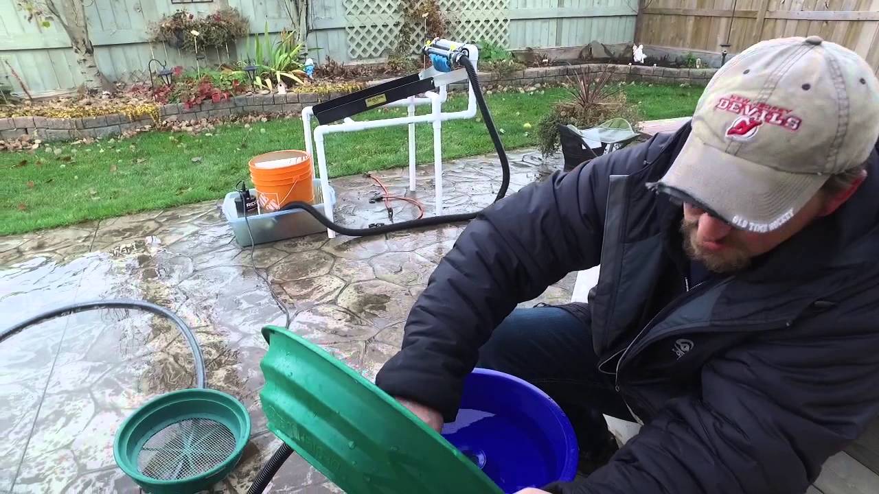 BackYard Sluicing and Gold Blue Bowl