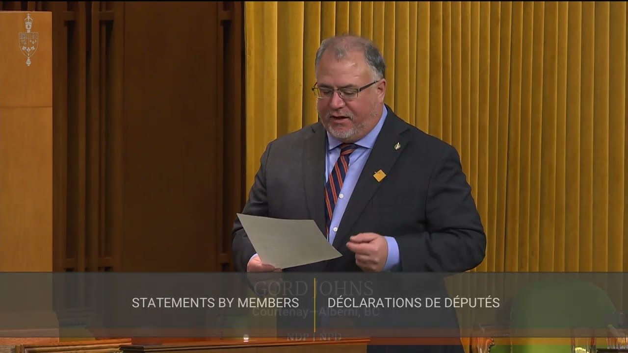MP Johns delivers statement in House of Commons condemning racist vandalism in Port Alberni