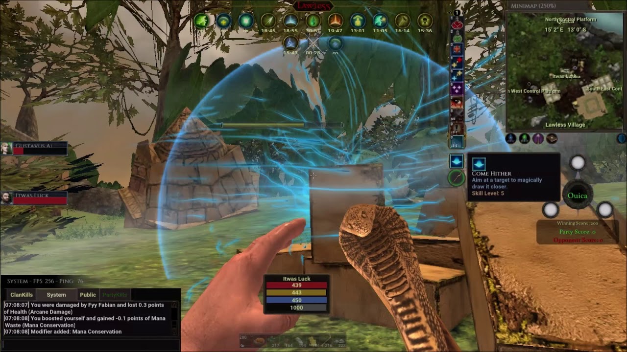 A few hours of pvp