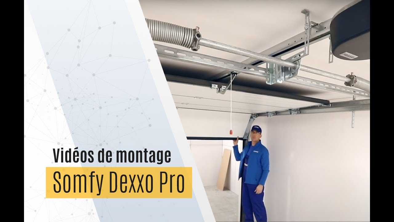 Installation et programmation de motorisation Somfy Dexxo Pro pour la porte de garage DAKO