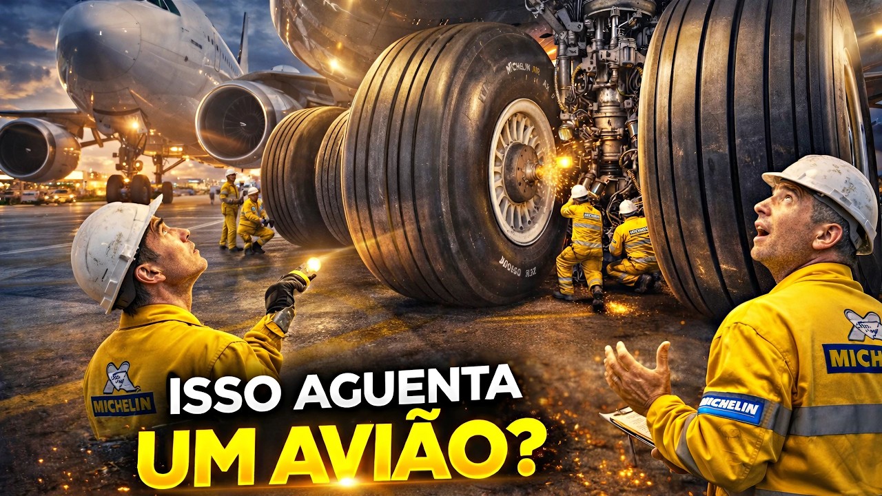 COMO É FEITO PNEU DE AVIÃO? O SEGREDO DO POUSO A 300 KM/H