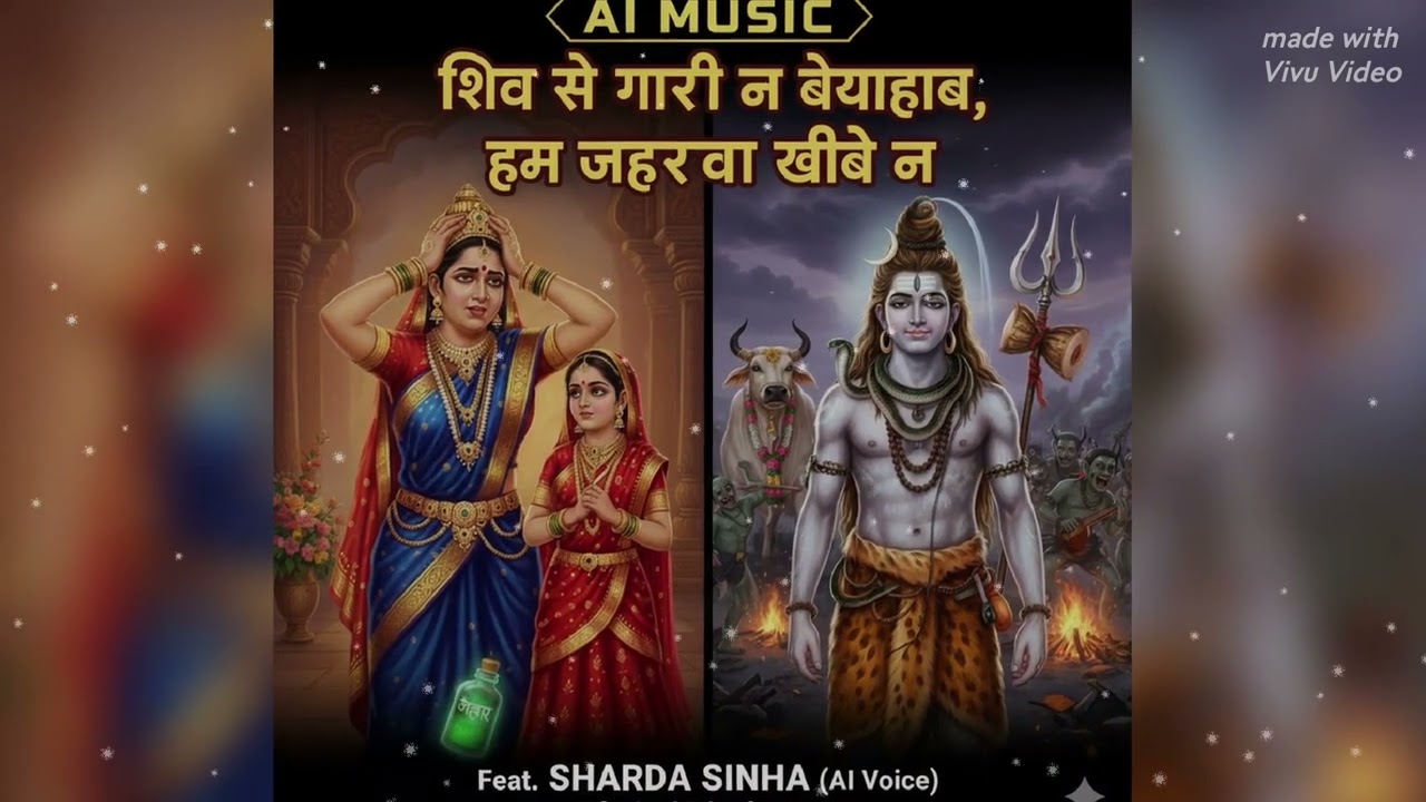 शिव से गौरी न बियाहब - Sharda Sinha Style | AI Recreation | Bhojpuri Shiv Vivah Geet