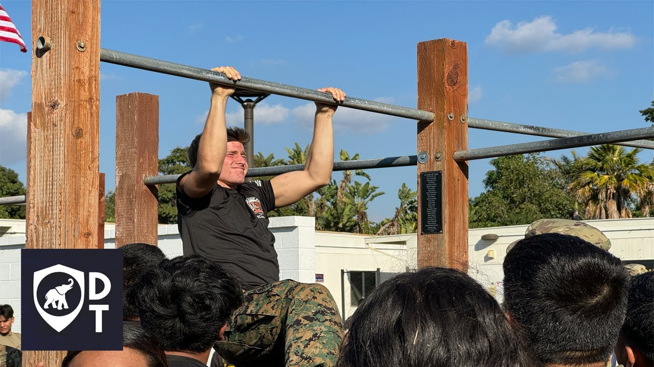 CSUF Army ROTC held a public exhibition at the Intramural Fields