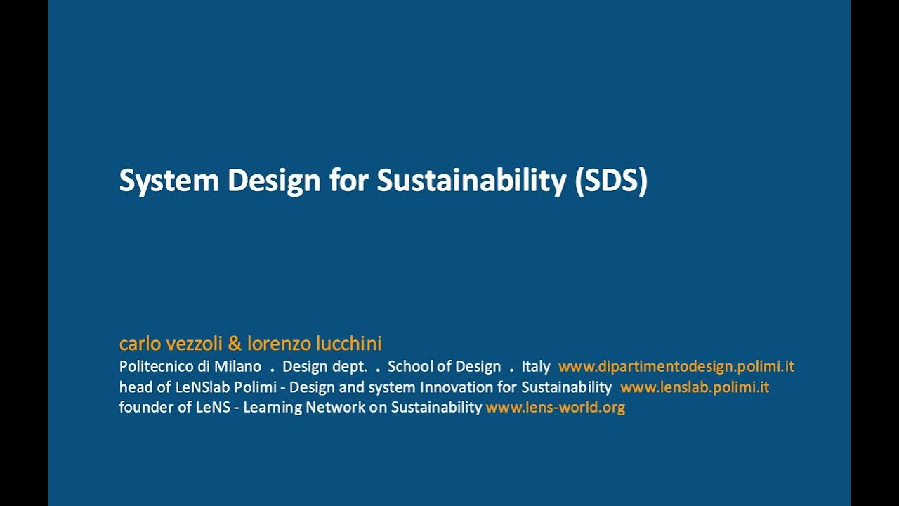 0.1 System Design for Sustainability (SDS) Course Introduction + Handouts (2025)