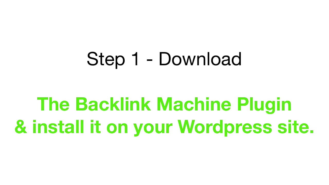 Backlink Machine Demo Review