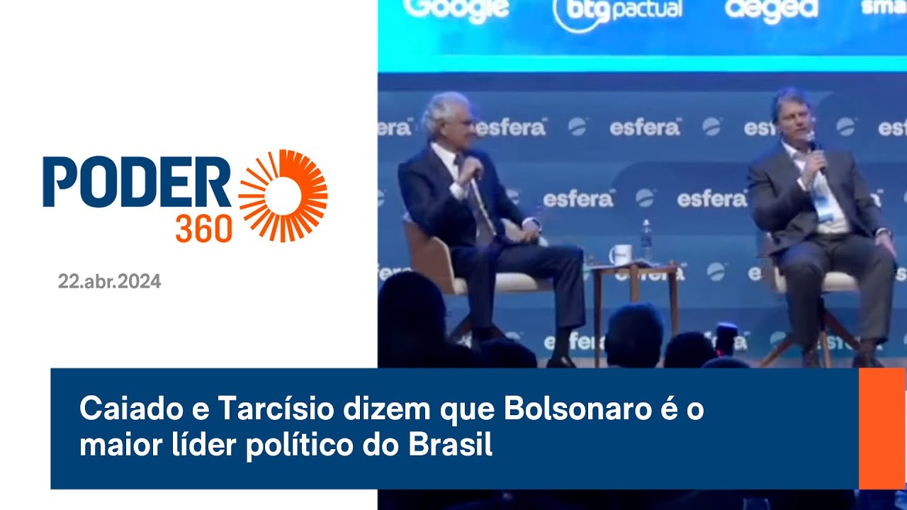 Caiado e Tarcísio dizem que Bolsonaro é o maior líder político do Brasil