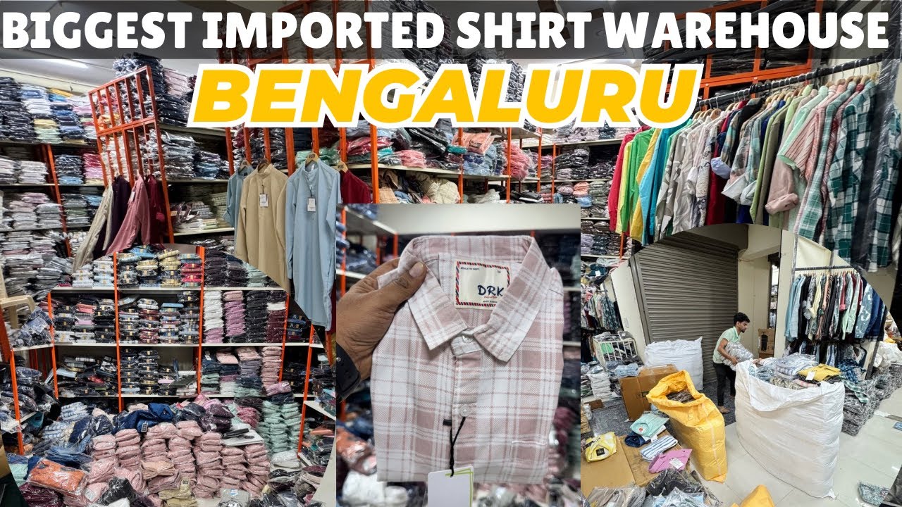Biggest Imported shirt Warehouse in bangalore / shirt manufacturing company in bangalore