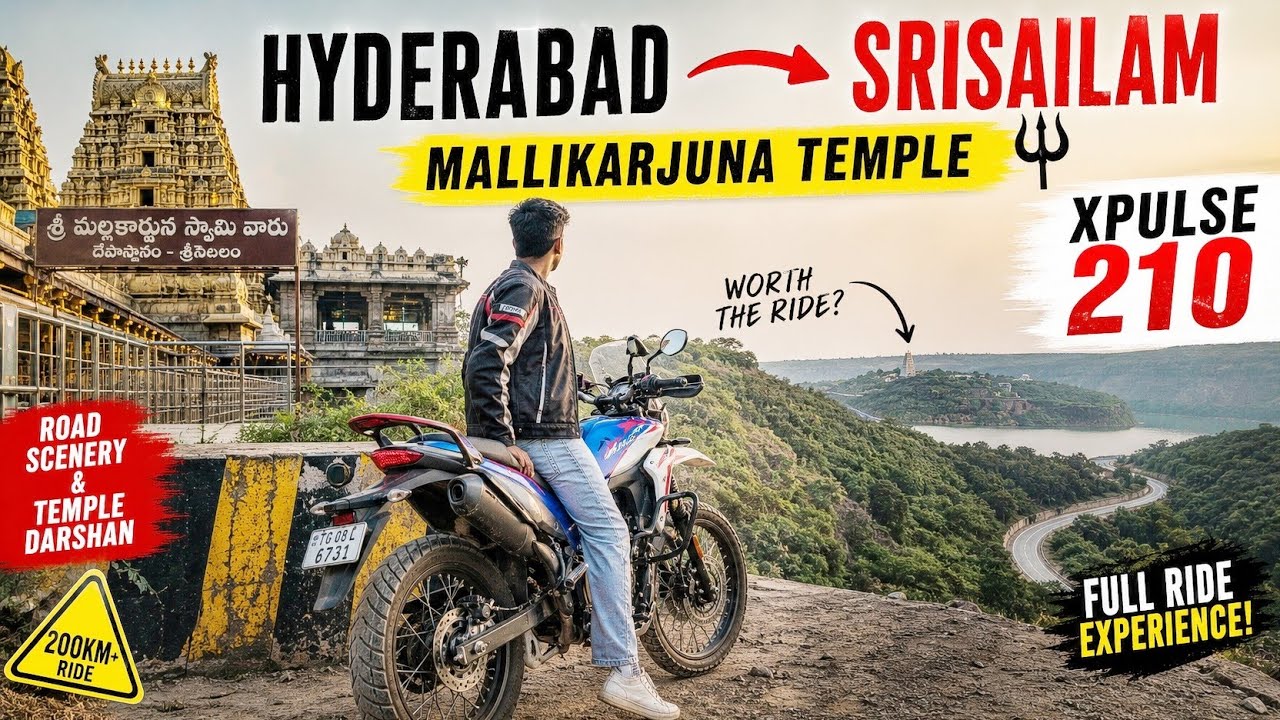 Hyderabad to Srisailam Road Trip on XPulse 210 | Jungle & Ghat Roads