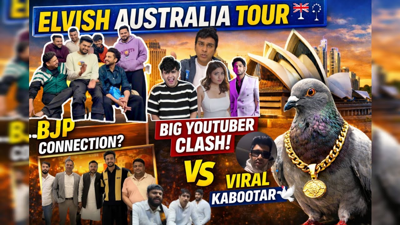 ElvishYadav Australia Tour 🇦🇺  || Thugesh vs Nishu again😱 || Maxtern Controversy || Viral कबूतर🪽 ||