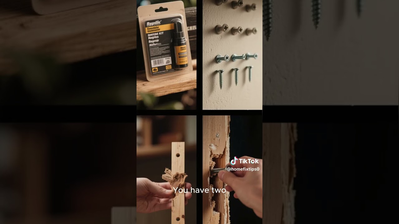 Cabinet Door Sagging? Fix Stripped Screw Holes in 30 Seconds! 
