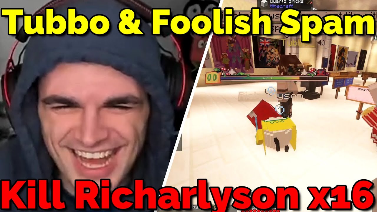 Foolish & Tubbo Almost Kill Richarlyson for 8 Minutes on QSMP Minecraft