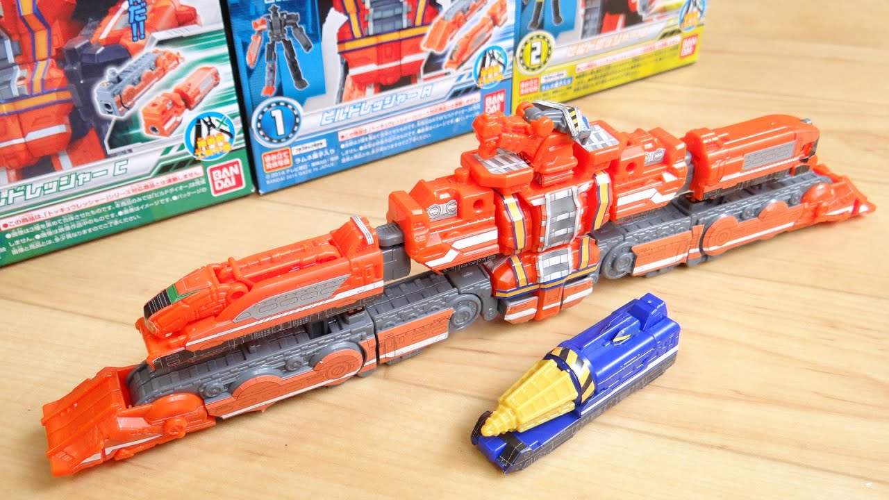 ミニプラ烈車合体ビルドダイオー『レッシャー編』全4種を組み立てレビュー！ビルドレッシャーABCとドリルレッシャー 食玩 烈車戦隊トッキュウジャー