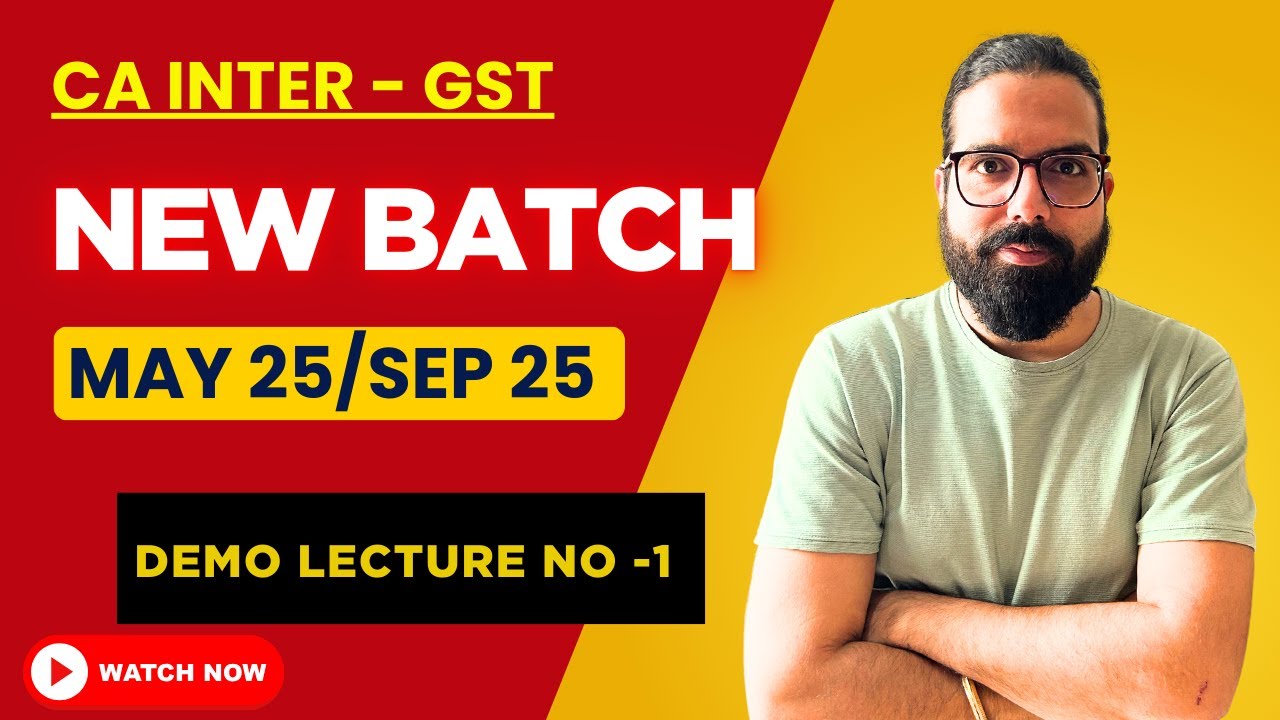 1 Basics & Chapter 1 GST In India An Introduction | CA Ramesh Soni